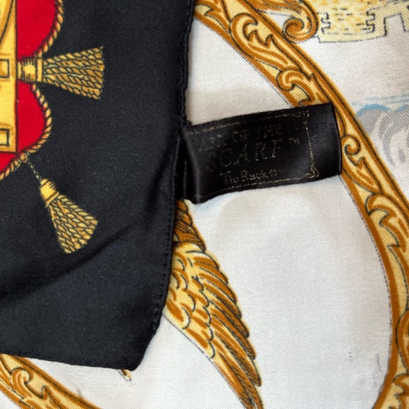 Art Of The Scarf Tie Rack London Scarf Square Polyester England British Royalty - Picture 8 of 9